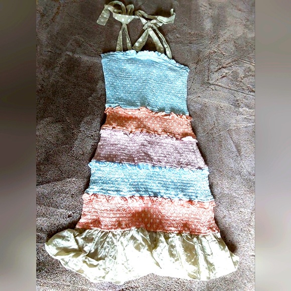 Storia smocked polka dot dress size S - Picture 3 of 9